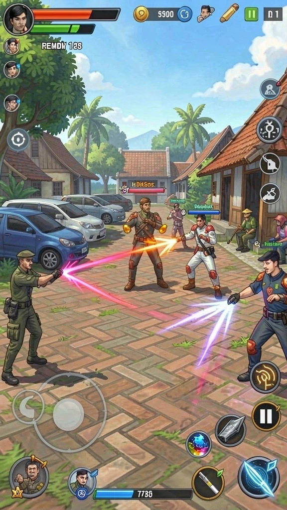 ee789 - Screenshot memperlihatkan lingkungan game yang indah dan detail.