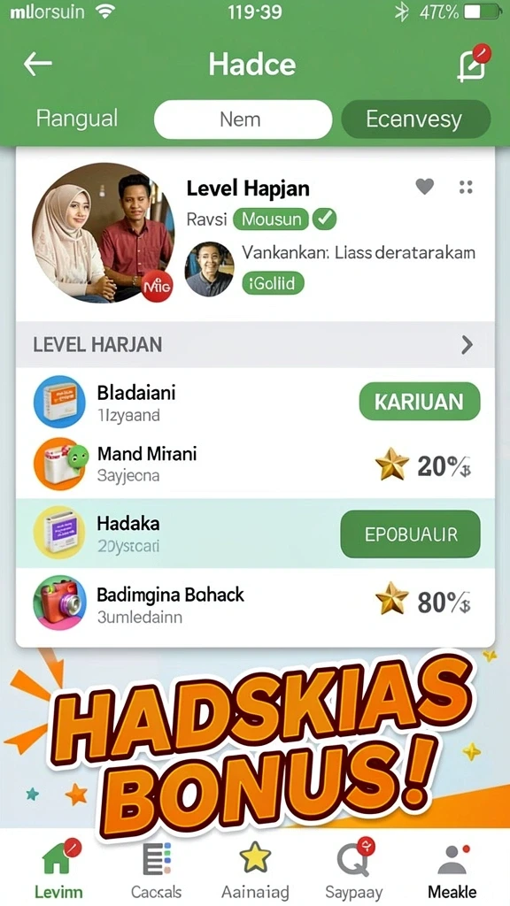 okjkt - Fitur sosial yang memungkinkan interaksi dengan pemain lain.
