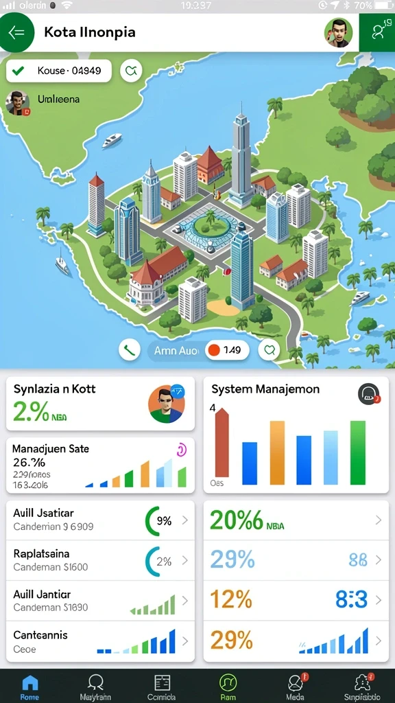 rpvip4 - Tampilan awal game dengan karakter epik dan latar belakang menawan.